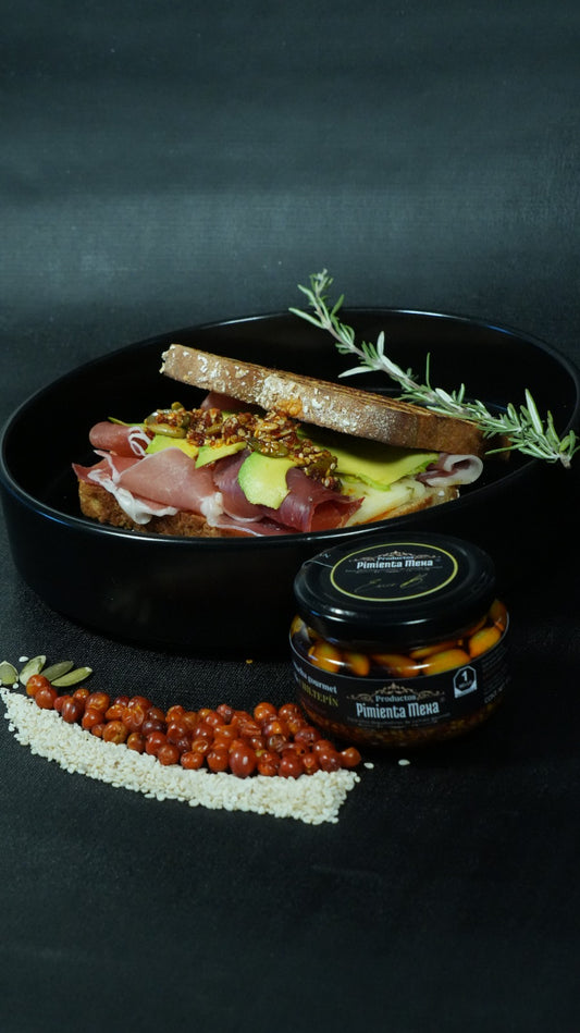 Salsa macha gourmet de chile chiltepín