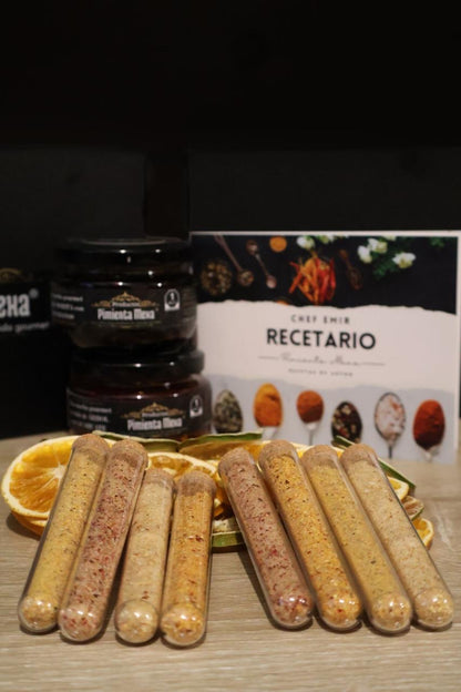 Set Premium de Salsas macha gourmet a elegir, salsa en polvo y recetario